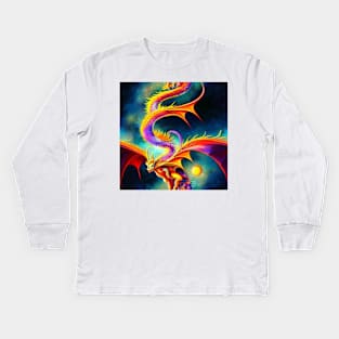 Dragon Scales, Thirty-Four: Kids Long Sleeve T-Shirt